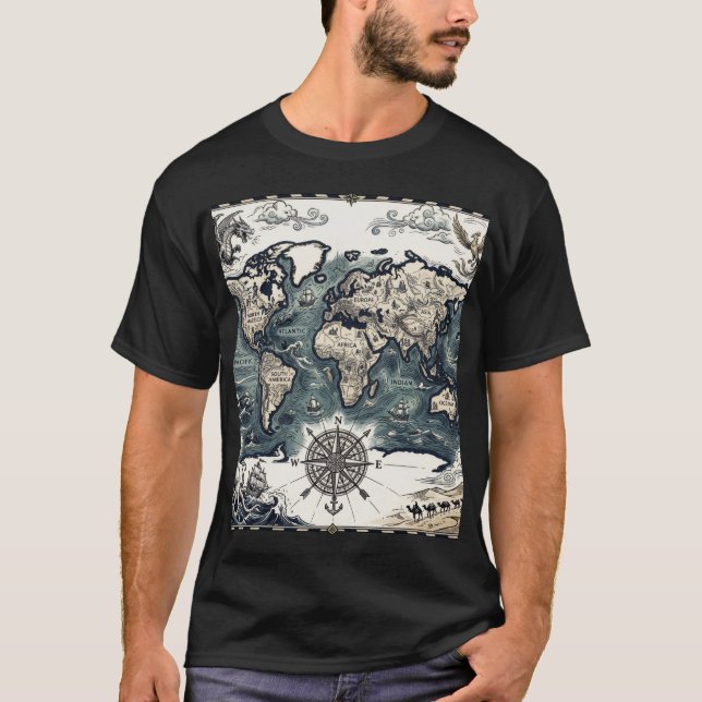 Camiseta Mapa Mundi (Frente)