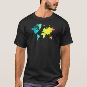 Camiseta Mapa Mundial