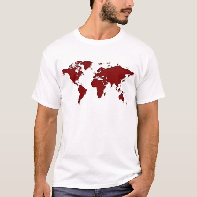 Camiseta Mapa Mundial (Frente)