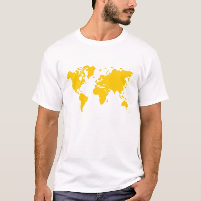 Camiseta Mapa Mundial - Amber (Frente)
