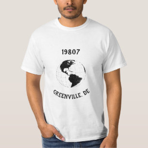 Camiseta Mapa Mundial do Código Zip do Estado da Cidade de