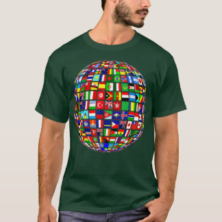 Camiseta Mapa Mundial Internacional de Sinalizadores