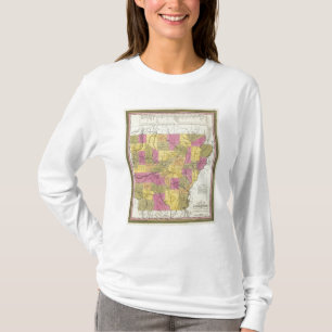 Camiseta Mapa novo de Arkansas