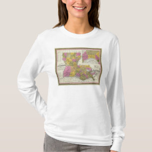 Camiseta Mapa novo de Louisiana 3