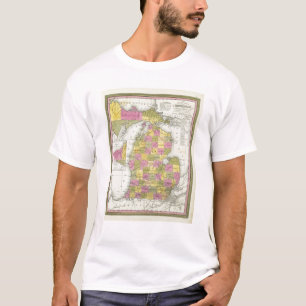 Camiseta Mapa novo de Michigan 2