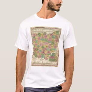 Camiseta Mapa novo de Ohio 2