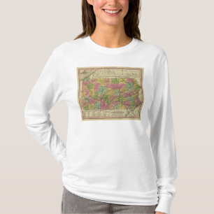 Camiseta Mapa novo de Pensilvânia