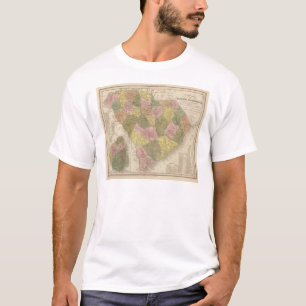 Camiseta Mapa novo de South Carolina 2