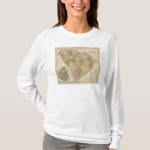 Camiseta Mapa novo de South Carolina 2
