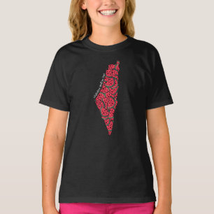Camiseta Mapa Palestino cheio de Melancias Palestina livr