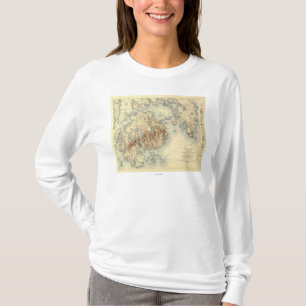 Camiseta Mapa panorâmico nacional de ParkTopographic do