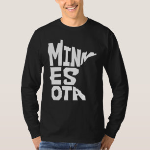 Camiseta Mapa Patriótico do Estado de Origem de Minnesota F