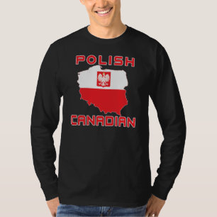 Camiseta Mapa Polonês da Águia Canadense