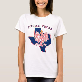 Camiseta Mapa Polonês de Águia Texana
