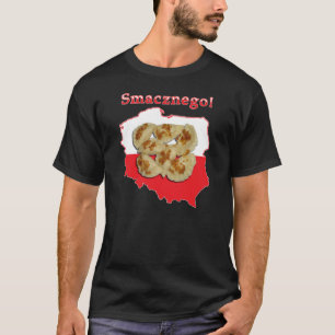 Camiseta Mapa polonês de Pierogi Smacznego
