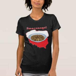 Camiseta Mapa Polonês Smacznego Czarnina