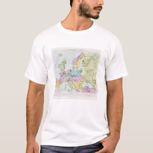 Camiseta Mapa Satirical de Europa 1871