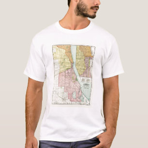 Camiseta Mapa terminal Railway de Chicago