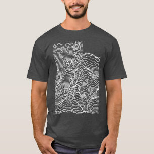 Camiseta Mapa Topográfico De Elevações Desconhecidas De Uta