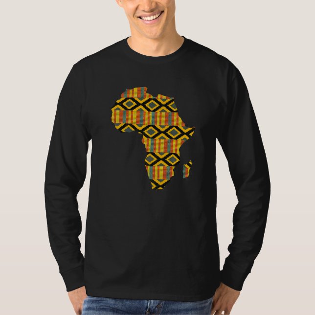 Camiseta Mapa tribal do Impressão africano do mapa de dashi (Frente)
