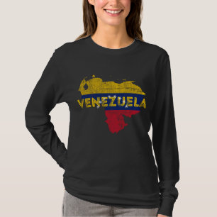 Camiseta Mapa venezuelano e bandeira Souvenir - Vene em dif