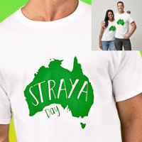 Mapa verde da STRAYA para o Dia da Austrália à Luz