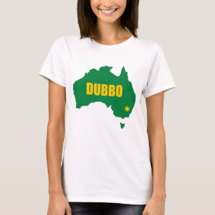 Camiseta Mapa verde e Dourado de Dubbo