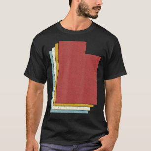 Camiseta Mapa Vintage do Estado de Utah EUA Retro