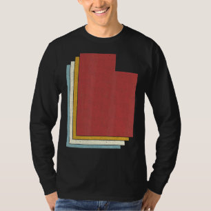 Camiseta Mapa Vintage do Estado de Utah EUA Retrô