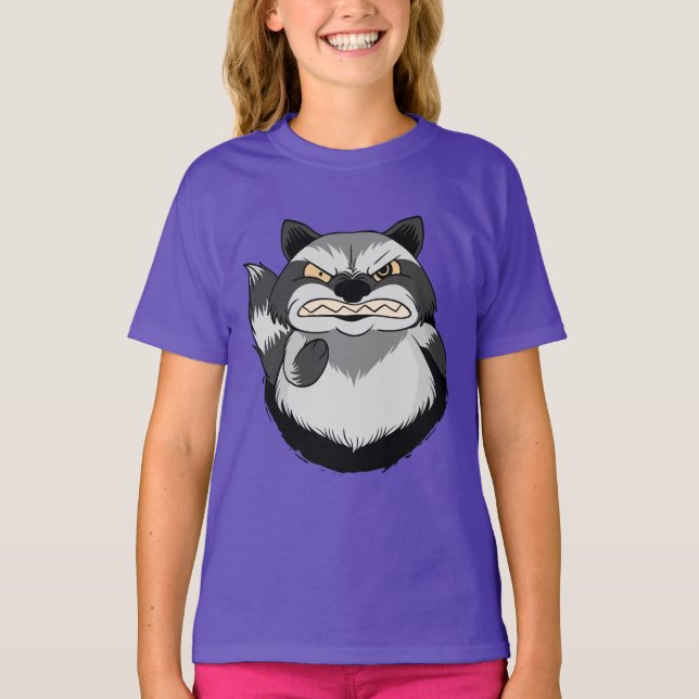Camiseta Mapache Mal-humorado (Frente)