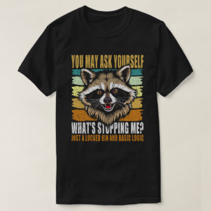Camiseta Mapache Vintage O Que Me Impede Panda do Lixo