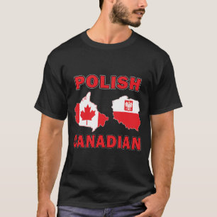 Camiseta Mapas canadianos poloneses