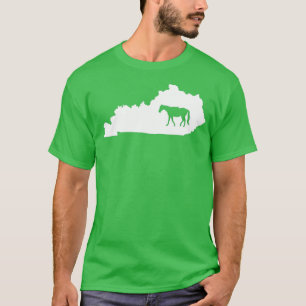 Camiseta Mapas do Cavalo do Kentucky - Presente para Mulher