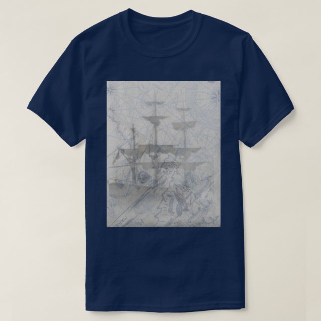 Camiseta Mapas do tesouro do navio pirata