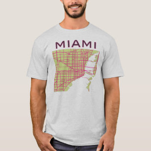 Camiseta mapas Miami