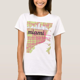 Camiseta mapas Miami