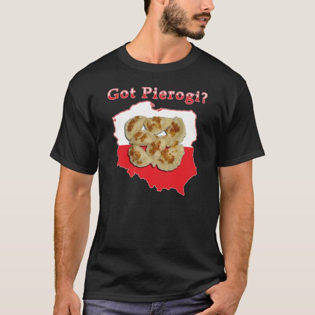 Camiseta Mapas Poloneses de Pierogi (Frente)