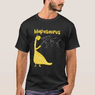 Camiseta Mapasaurus Geógrafo Geografia de Cartógrafos