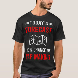 Camiseta Mapeando Fazer do Mapa de Cartografia