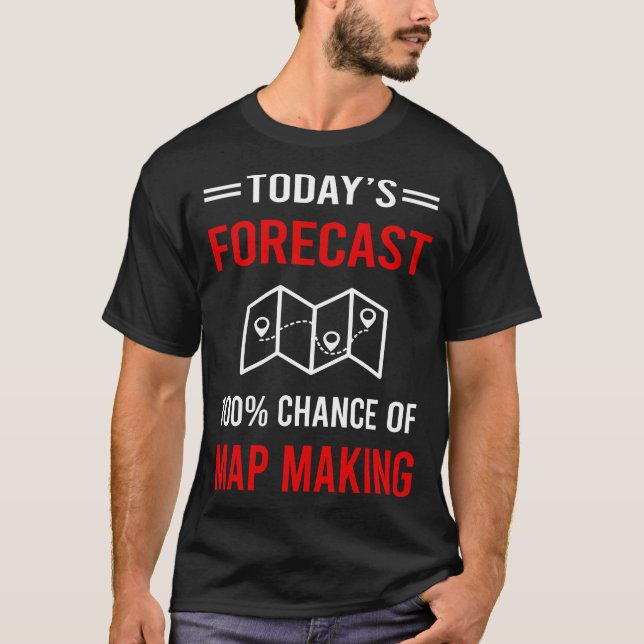 Camiseta Mapeando Fazer do Mapa de Cartografia (Frente)