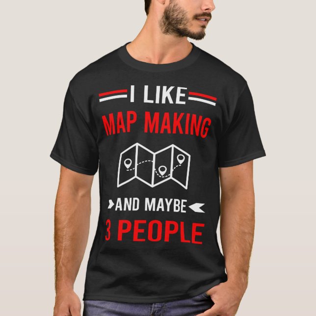 Camiseta Mapeando Fazer do Mapa de Cartografia (Frente)