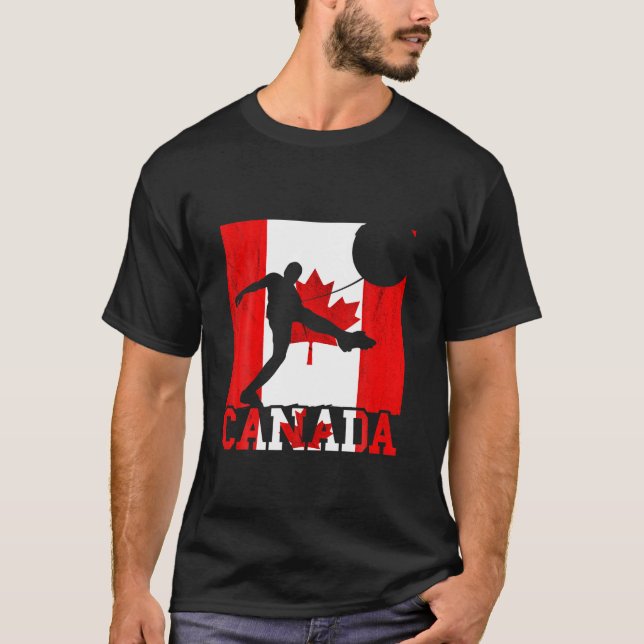 Camiseta Mapeando Folha do Canadá Equipe de futebol canaden (Frente)