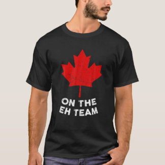 Camiseta Mapeando Símbolo Canadiano de Sinalizador Folha -