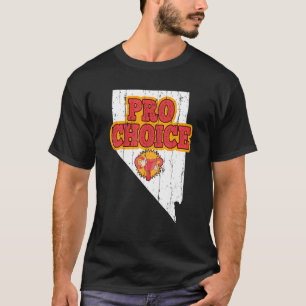 Camiseta Mapeie o Aborto Estadual de Nevada Feminista Pro C