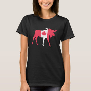 Camiseta Mapeou Leaf Animal Canadian Flag Canadá