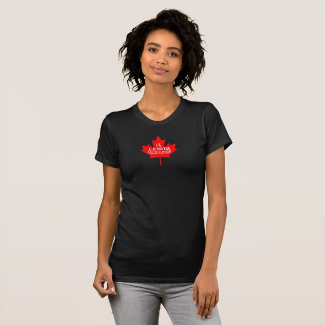 Camiseta Maple Canadense Leaf Canada Day Family Matching (Frente Completa)