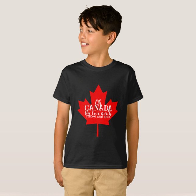 Camiseta Maple Canadense Leaf Canada Day Family Matching (Frente Completa)