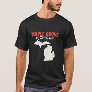 Camiseta Maple Grove Michigan State America Viagem Mich