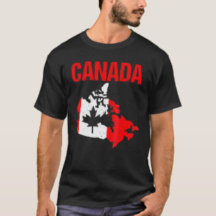 Camiseta Maple Independece Canada Flag Canadá