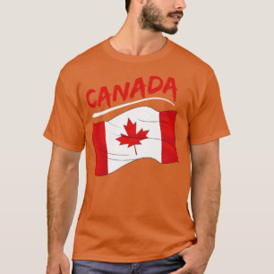 Camiseta Maple Leaf Canada Day Flag Canadá